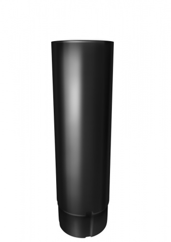 Труба круглая 90 мм 3 м RAL 9005 черный