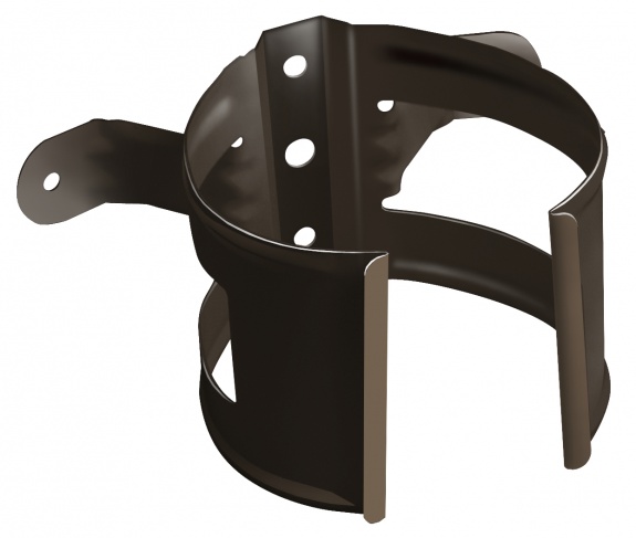 Кронштейн трубы на дерево 90мм RR 32 темно-коричневый