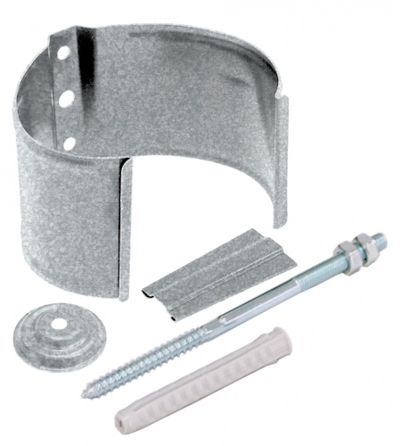 Кронштейн трубы на кирпич 90мм Al-Zn