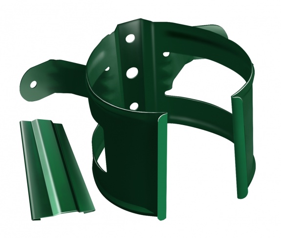 Кронштейн трубы на дерево 90мм RAL 6005 зеленый мох