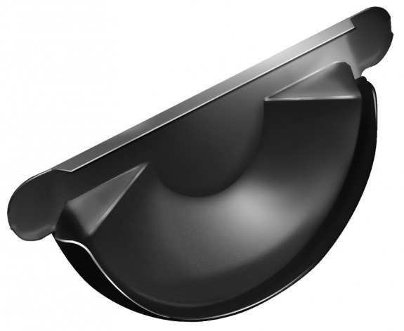 Заглушка торцевая универсальная 125 мм RAL 9005 черный