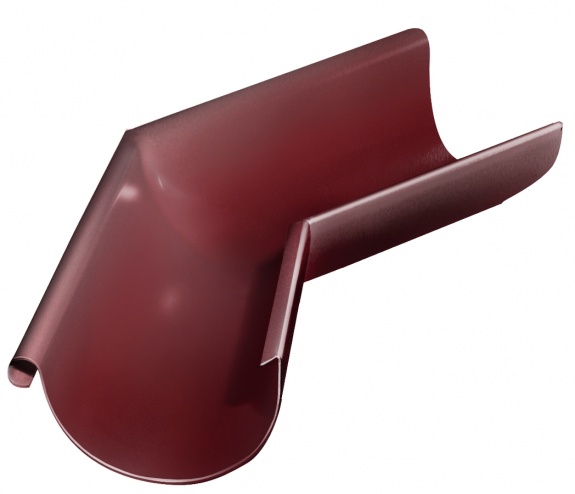 Угол желоба внешний 135 гр 125 мм RAL 3005 красное вино