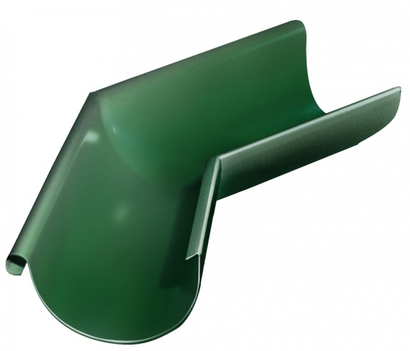 Угол желоба внешний 135 гр 125 мм RAL 6005 зеленый мох
