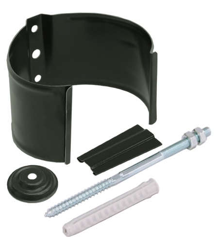 Кронштейн трубы на кирпич 90мм RR 11 темно-зеленый