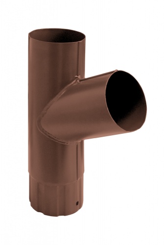 Тройник трубы,90 мм RAL 8004 терракота