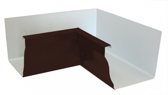 Угол желоба внутренний Vortex Matt 90гр 127мм RAL 8017