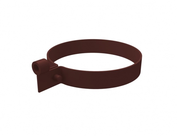 Хомут трубы ПВХ Grand Line шоколадный (RAL 8017)