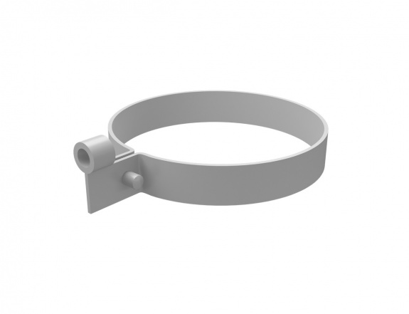 Хомут трубы ПВХ Grand Line белый