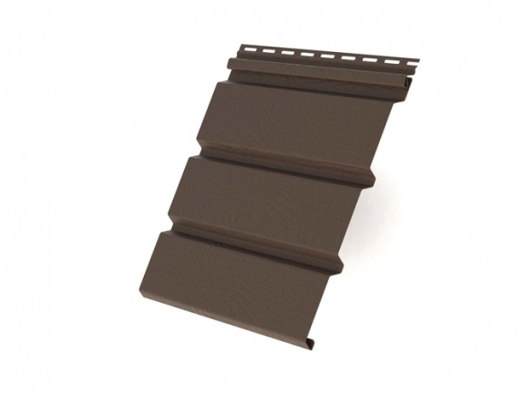 Софит T4 без перфорации Grand Line виниловый 3,0 коричневый