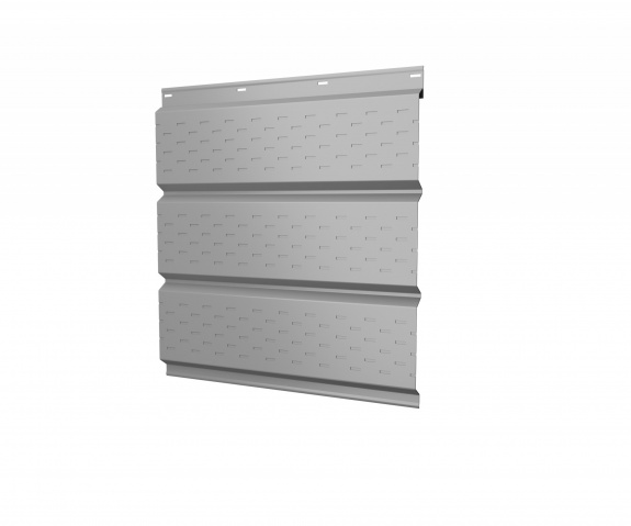 Софит металлический полная перфорация 0,5 Satin с пленкой RAL 9003 сигнальный белый