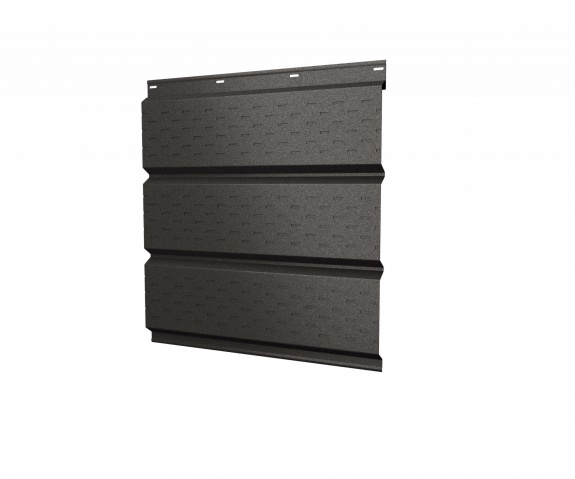 Софит металлический полная перфорация 0,5 GreenCoat Pural BT, matt с пленкой RR 32 темно-коричневый (RAL 8019 серо-коричневый)