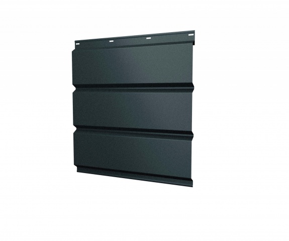 Софит металлический без перфорации 0,5 Velur с пленкой RAL 7016 антрацитово-серый