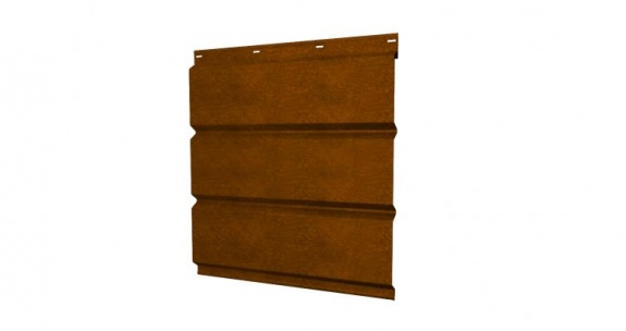 Софит металлический без перфорации 0,45 Print Elite с пленкой Golden Wood