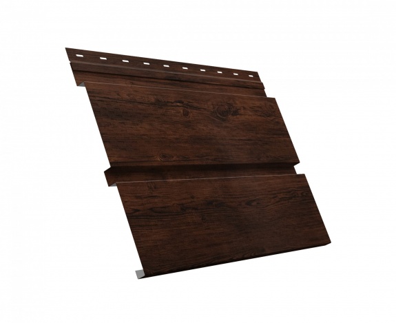 Металлический софит Квадро брус с перфорацией 0,45 Print Elite Cherry Wood