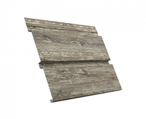 Металлический софит Квадро брус с перфорацией 0,45 Print Elite Nordic Wood