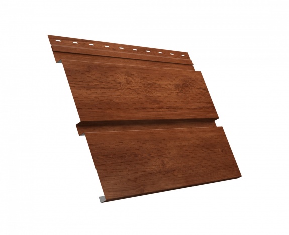 Металлический софит Квадро брус с перфорацией 0,45 Print Elite Rowan