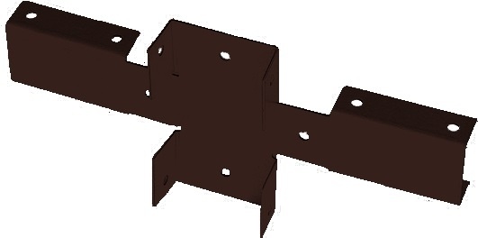 Кронштейн Х RAL 8017