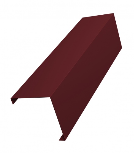 Декоративная накладка на столб угловая жалюзи Milan,Tokyo 0,45 Drap RAL 3005 красное вино