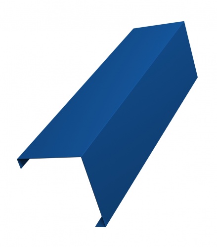 Декоративная накладка на столб угловая жалюзи Milan,Tokyo 0,5 Satin с пленкой RAL 5005 сигнальный синий