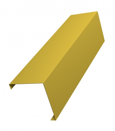 Декоративная накладка на столб угловая жалюзи Milan,Tokyo 0,45 PE с пленкой RAL 1018 цинково-желтый