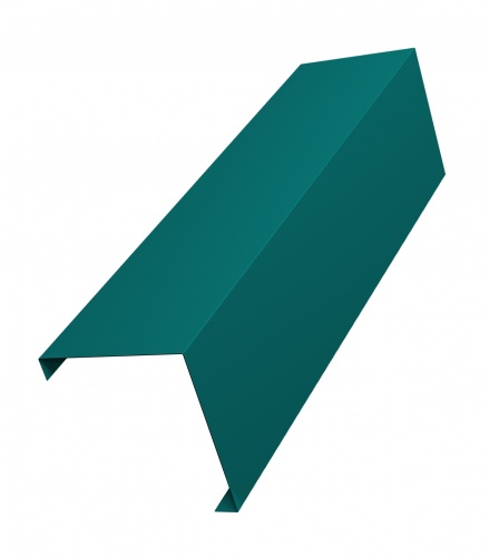 Декоративная накладка на столб угловая жалюзи Milan,Tokyo 0,45 PE с пленкой RAL 5021 водная синь