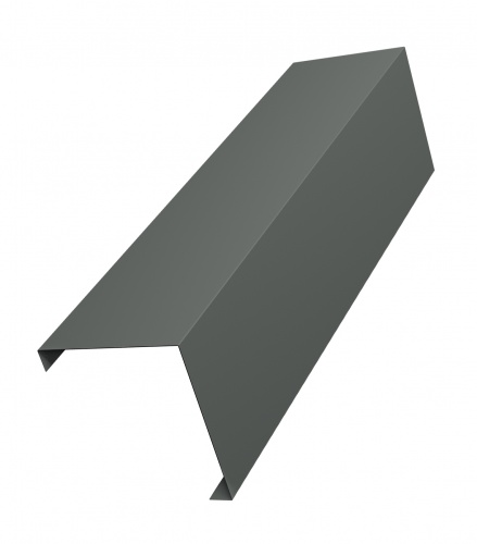 Декоративная накладка на столб угловая жалюзи Milan,Tokyo 0,45 PE с пленкой RAL 7005 мышино-серый