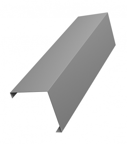 Декоративная накладка на столб угловая жалюзи Milan,Tokyo 0,45 PE с пленкой RAL 9006 бело-алюминиевый