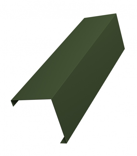 Декоративная накладка на столб угловая жалюзи Milan,Tokyo 0,5 GreenCoat Pural BT, matt RR 11 темно-зеленый (RAL 6020 хромовая зелень)