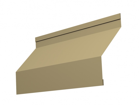 Ламель жалюзи Milan 0,45 PE с пленкой RAL 1014 слоновая кость