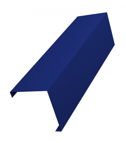 Декоративная накладка на столб угловая жалюзи Milan,Tokyo 0,45 PE с пленкой RAL 5002 ультрамариново-синий