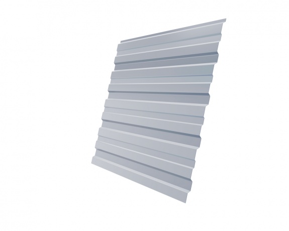 Профнастил С10В 0,45 PE RAL 9006 бело-алюминиевый