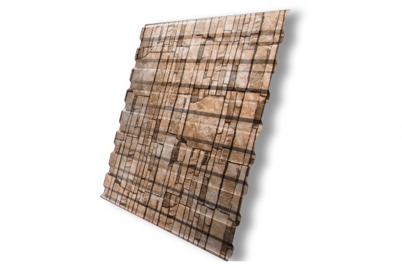 Профнастил С20А 0,45 Print Elite с пленкой Sand Stone