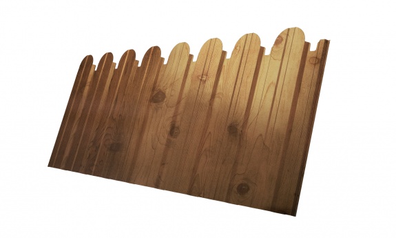 Профнастил С10B фигурный 0,45 Print Elite Nutwood