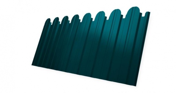 Профнастил С10B фигурный 0,45 PE RAL 5021 водная синь