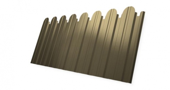 Профнастил С10B фигурный 0,45 PE RAL 1014 слоновая кость