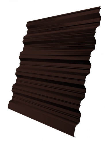 Профнастил HC35R 0,5 GreenCoat Pural BT, matt RR 887 шоколадно-коричневый (RAL 8017 шоколад)