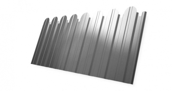 Профнастил С10B фигурный 0,45 PE RAL 9003 сигнальный белый