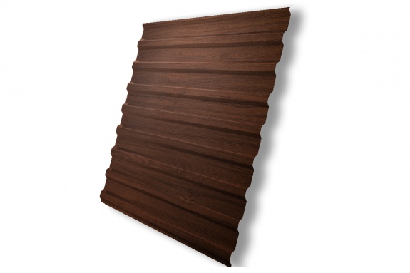 Профнастил С20В 0,45 Print Elite Choco Wood