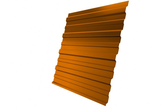 Профнастил С10A 0,45 PE RAL 2004 оранжевый