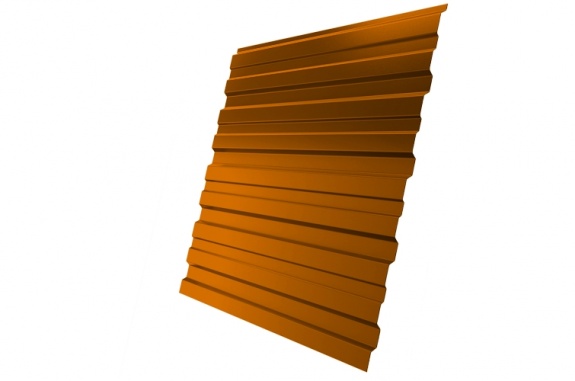 Профнастил С10В 0,45 PE RAL 2004 оранжевый