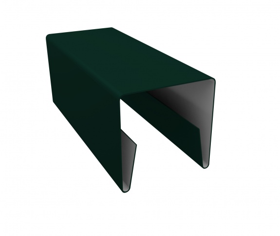 Планка П-образная заборная 20 0,4 PE с пленкой RAL 6005 зеленый мох