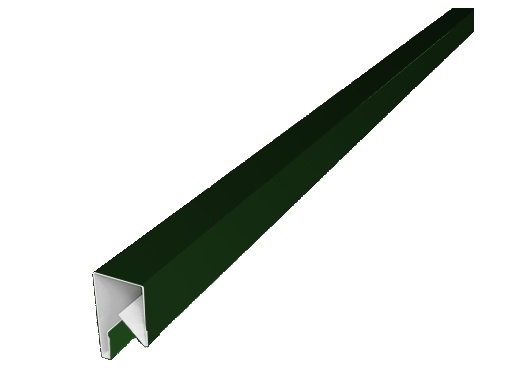 Планка П-образная заборная 17 0,45 PE с пленкой RAL 6002 лиственно-зеленый