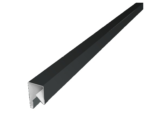 Планка П-образная заборная 17 0,45 PE с пленкой RAL 7005 мышино-серый