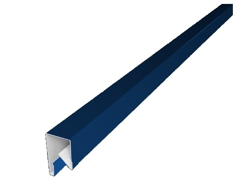 Планка П-образная заборная 17 0,4 PE с пленкой RAL 5005 сигнальный синий