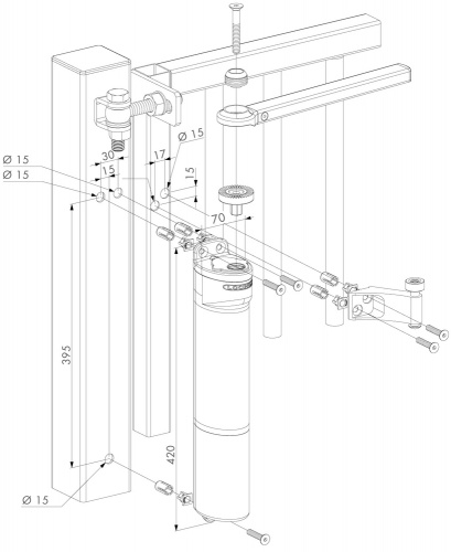 Доводчик для ворот Verticlose