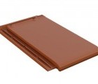 Керамическая черепица Braas Турмалин Ангоб Натуральный красный