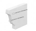 Заглушка желоба правая МП Бюджет 120х86 (9003)