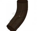 Колено трубы МП Foramina Freeze D100 DarkBrown