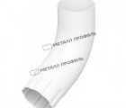 Колено трубы 60° D100  (9010) МеталлПрофиль Foramina PUR