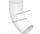 Колено сливное 60° D100  (9010) МеталлПрофиль Foramina PUR